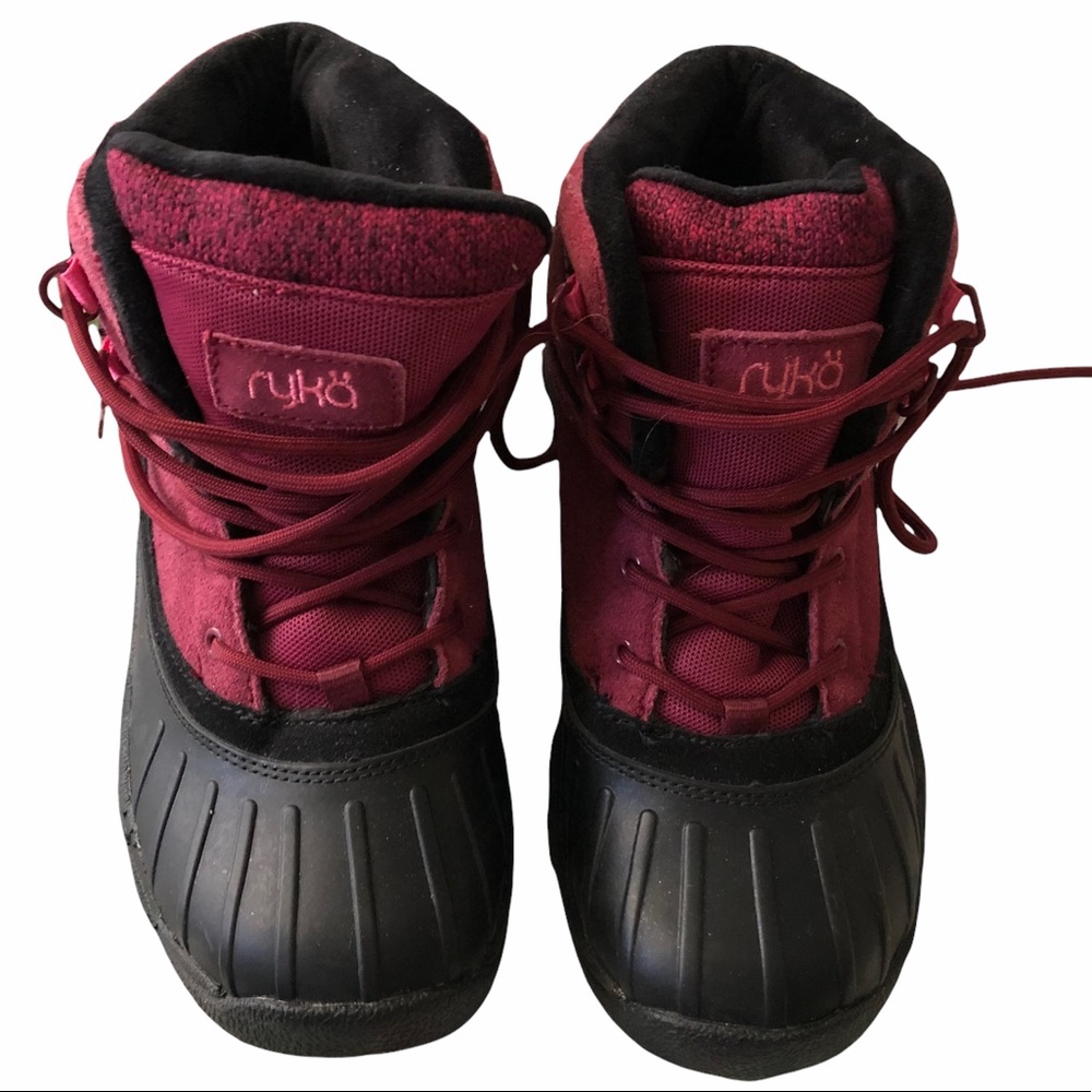 ryka Suede Leather Rubber Hiking Ankle Boots 6.5